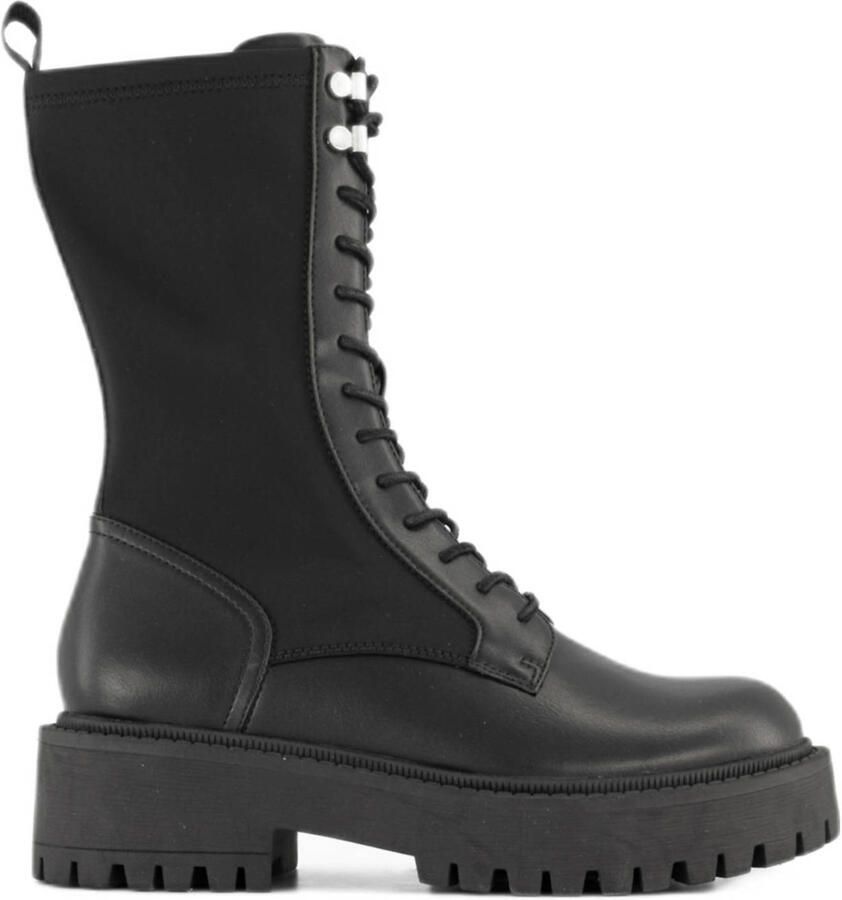 Graceland chunky veterboots zwart