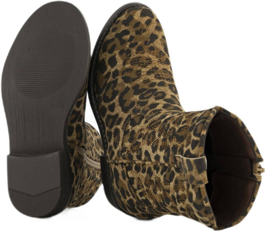 Graceland cowboylaarzen met panterprint beige zwart - Foto 3