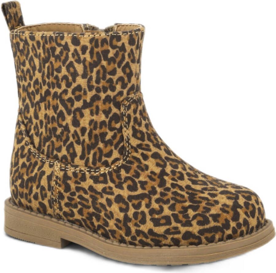 Graceland enkelboots beige cognac zwart