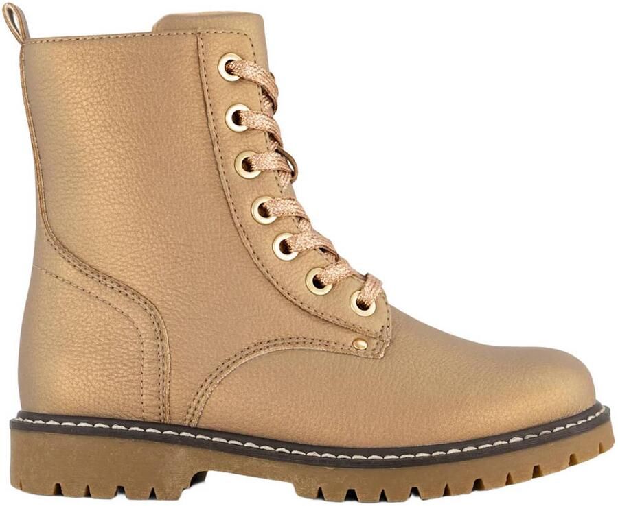 Graceland enkelboots met profielzool camel
