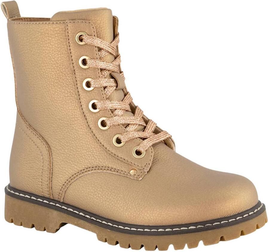 Graceland enkelboots met profielzool camel - Foto 3