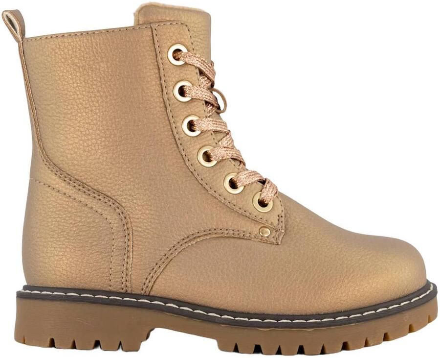 Graceland enkelboots met profielzool camel