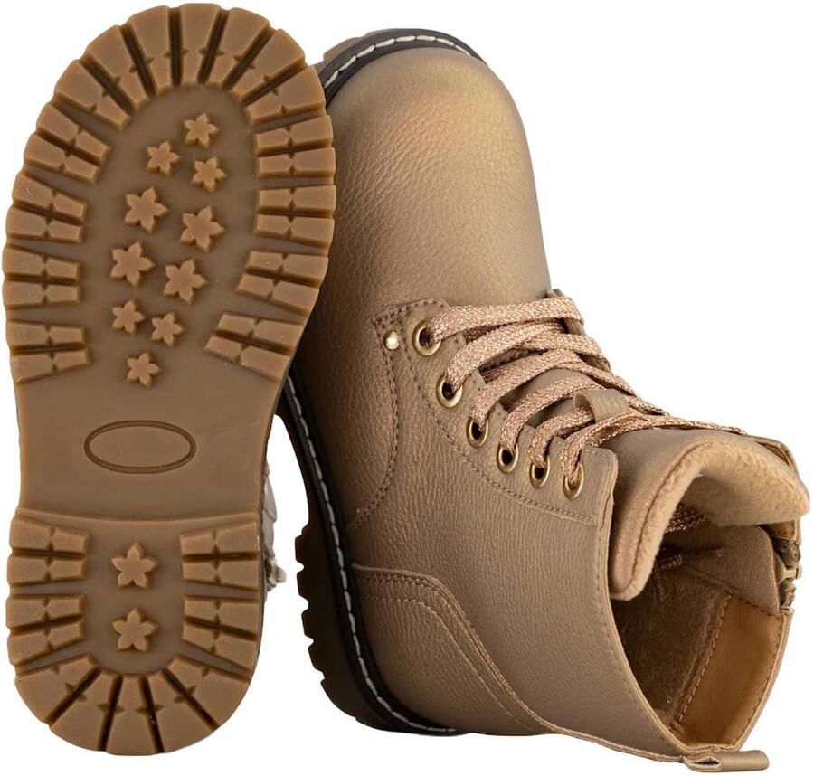 Graceland enkelboots met profielzool camel - Foto 3