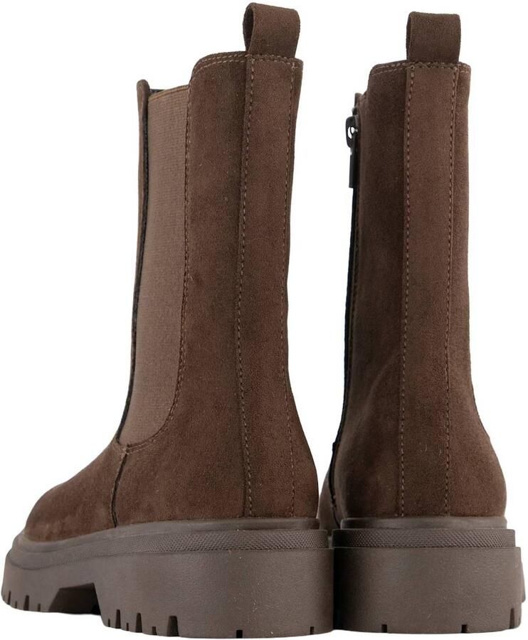 Graceland enkelboots met profielzool donkerbruin - Foto 3