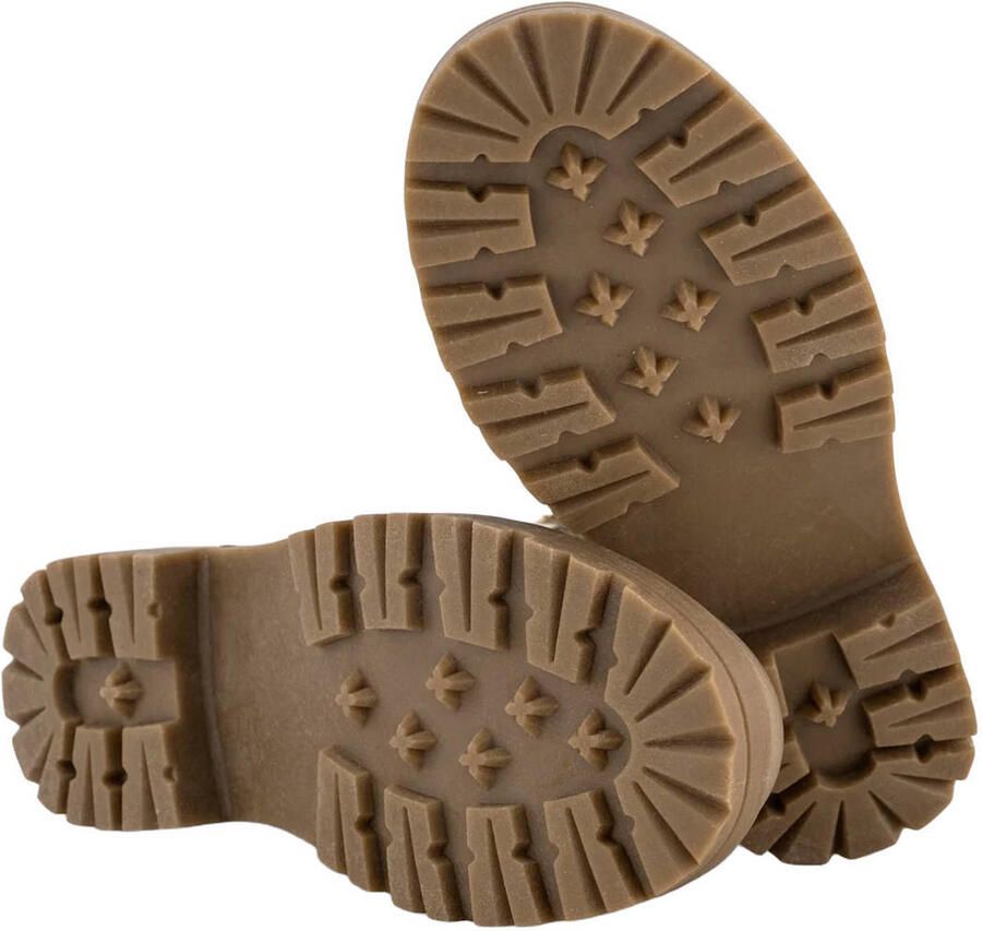 Graceland enkelboots met profielzool goud - Foto 2