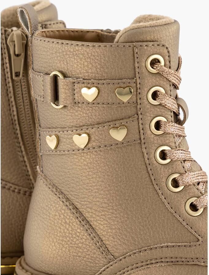 Graceland enkelboots met profielzool goud - Foto 3