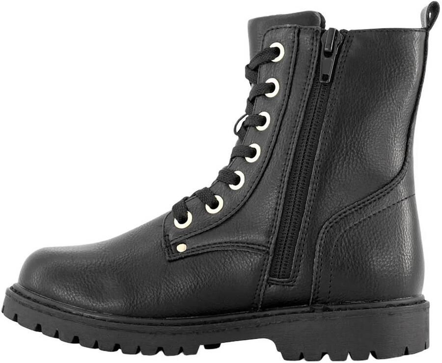 Graceland enkelboots met profielzool zwart