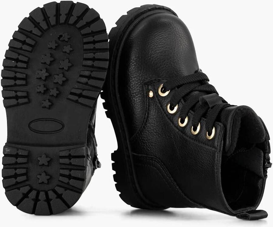 Graceland enkelboots met profielzool zwart - Foto 3