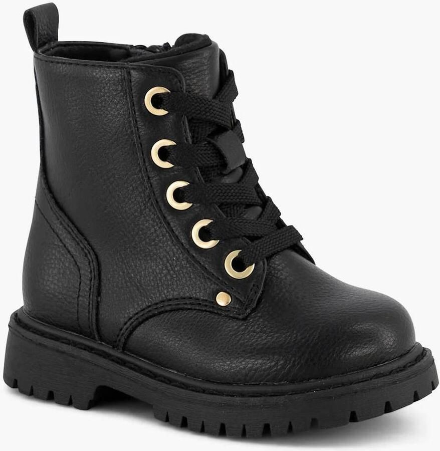 Graceland enkelboots met profielzool zwart - Foto 2