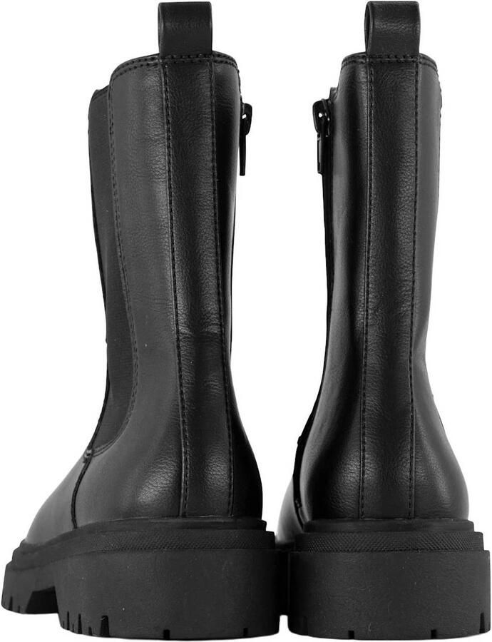 Graceland enkelboots met profielzool zwart