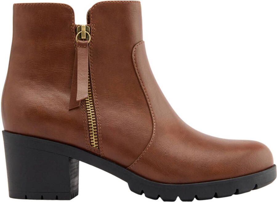 Graceland enkellaarzen cognac