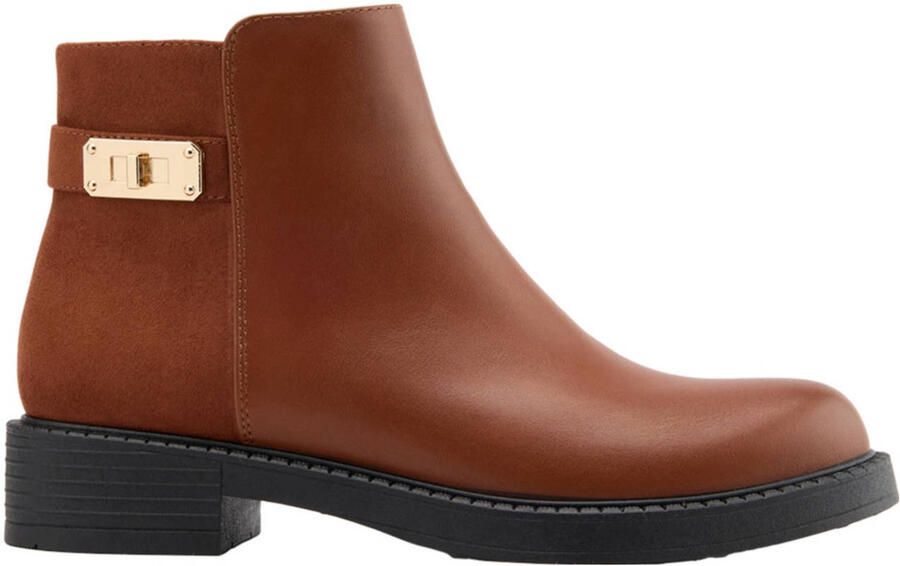 Graceland enkellaarzen cognac