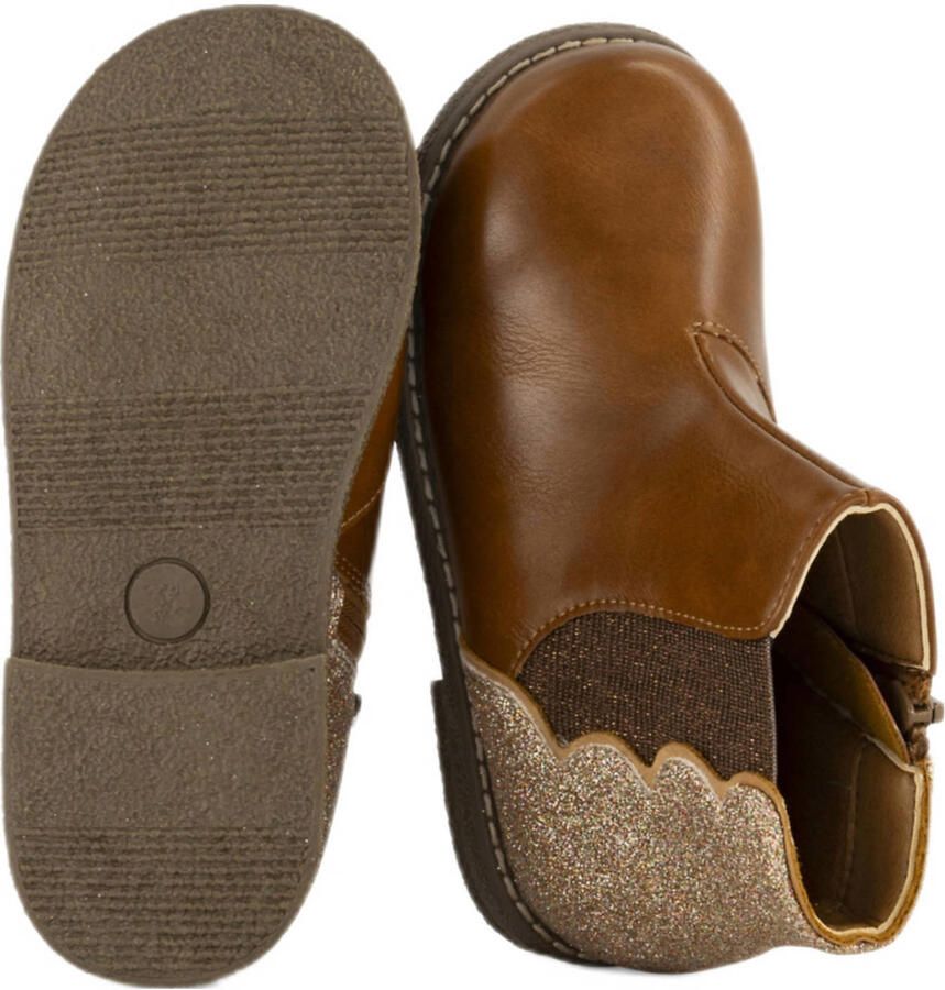 Graceland enkellaarzen cognac goud - Foto 2