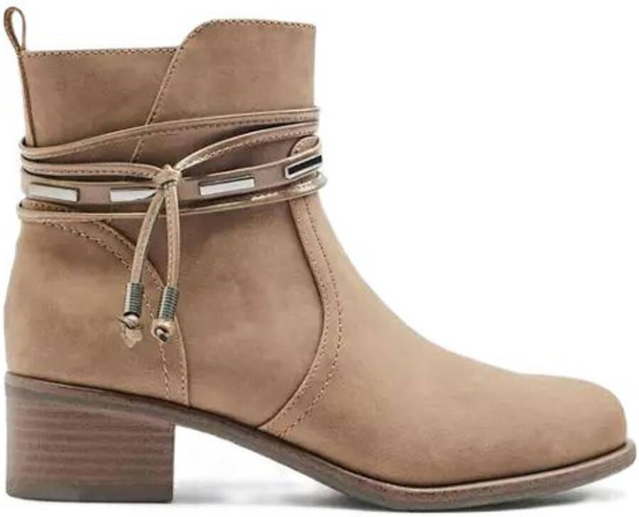 Graceland enkellaarzen taupe