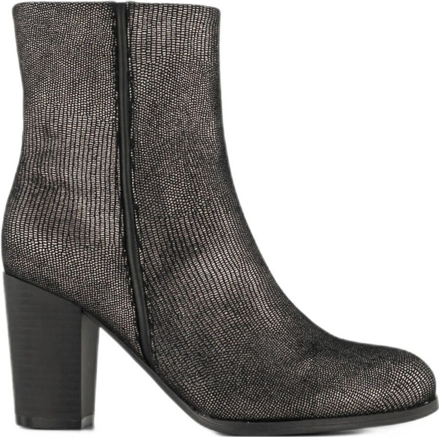 Graceland enkellaarzen zilver zwart