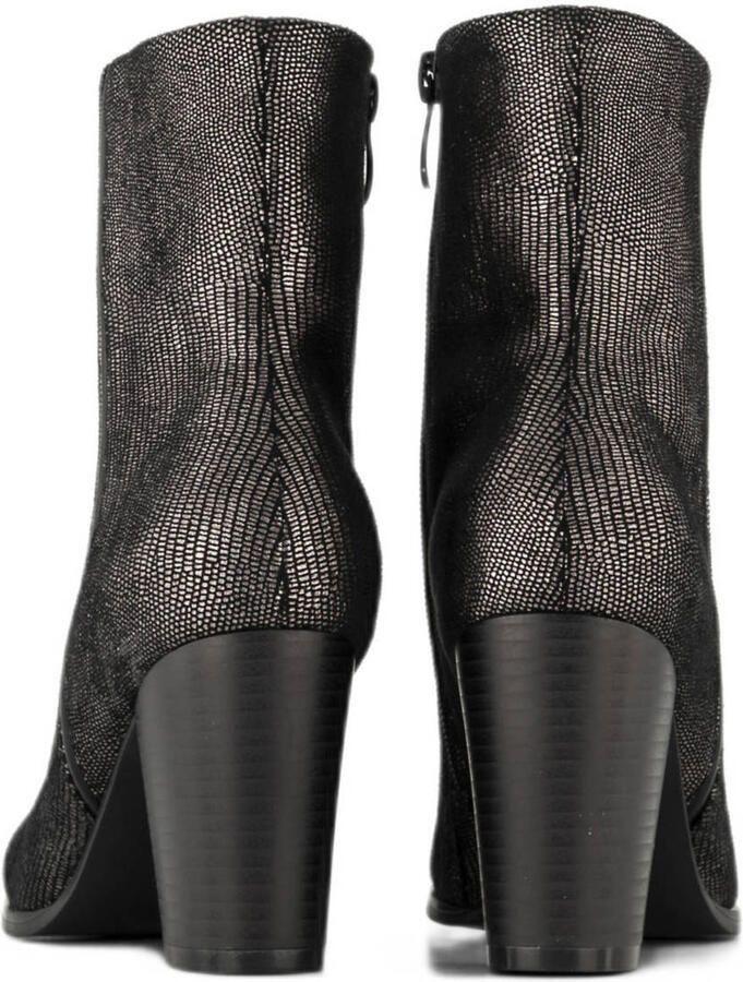 Graceland enkellaarzen zilver zwart - Foto 3