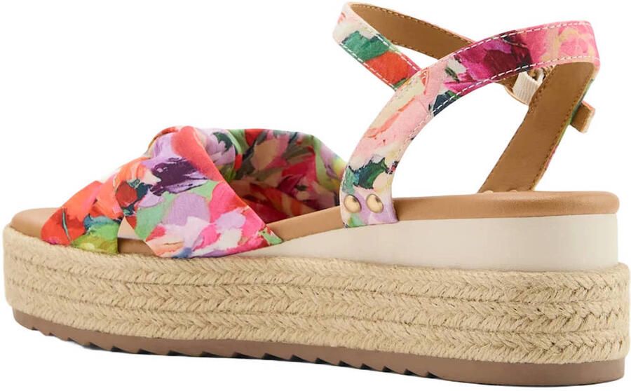 Graceland espadrilles met plateauzool en sleehak meerkleurig - Foto 2
