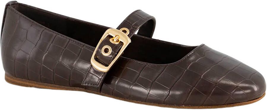 Graceland imitatieleren ballerina's bruin - Foto 2