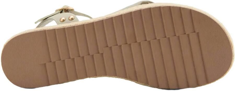 Graceland imitatieleren espadrilles met sleehak mintgroen - Foto 3