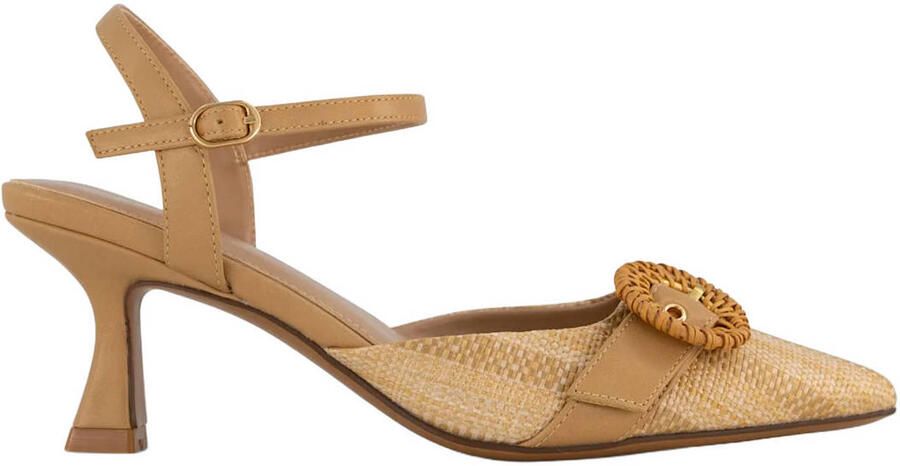 Graceland imitatieleren leren pumps beige