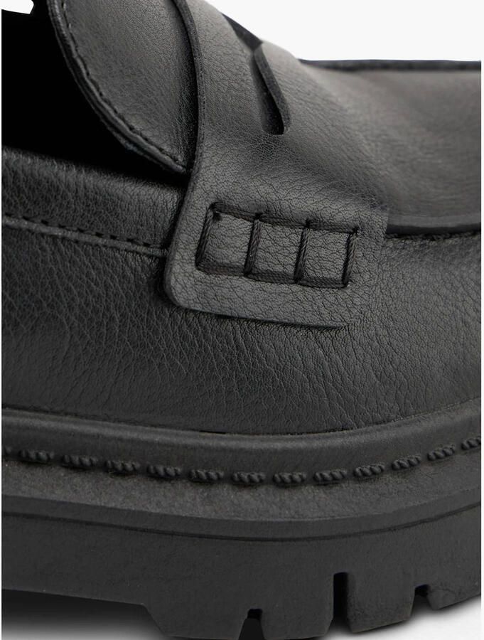 Graceland imitatieleren loafers met profielzool zwart - Foto 3
