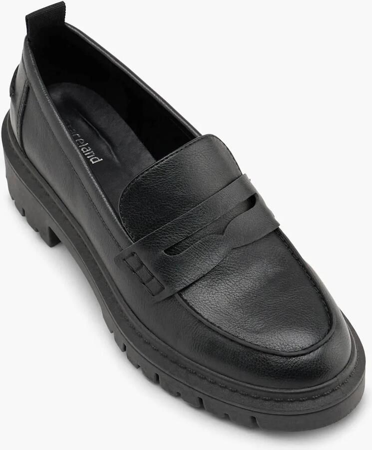 Graceland imitatieleren loafers met profielzool zwart - Foto 2