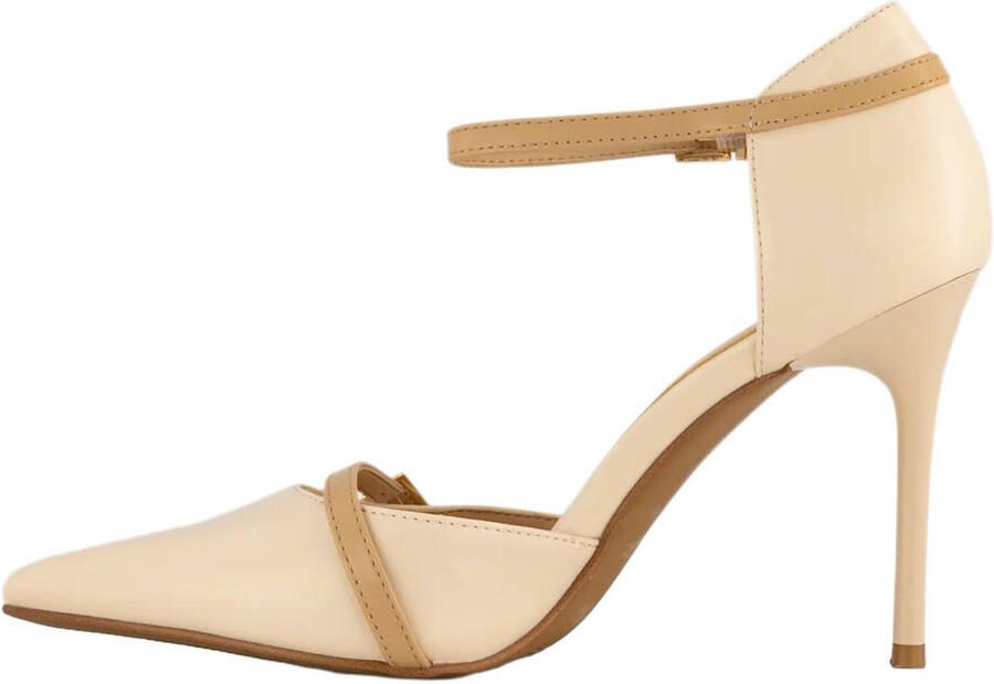 Graceland imitatieleren pumps met naaldhak ecru - Foto 3
