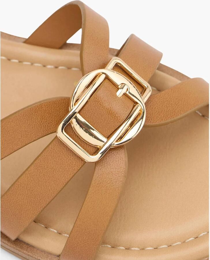 Graceland imitatieleren sandalen cognac - Foto 3