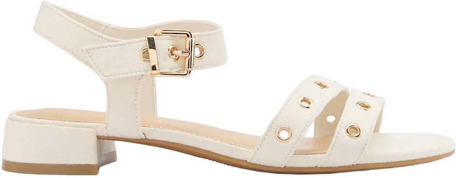 Graceland imitatieleren sandalen ecru