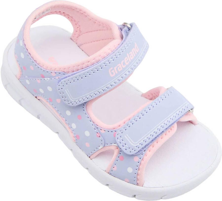 Graceland imitatieleren sandalen lila - Foto 2