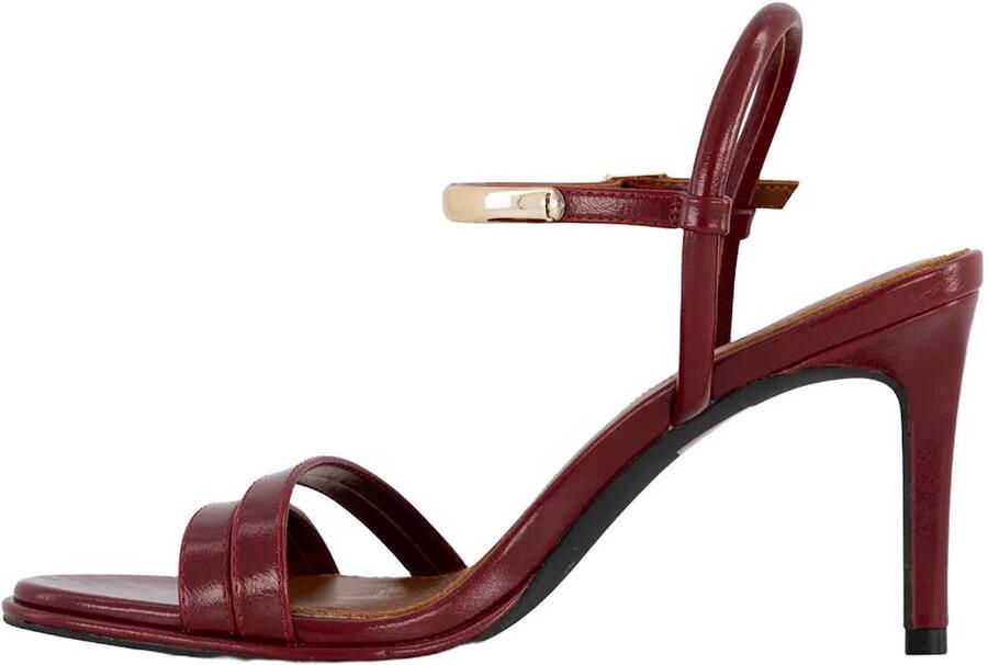 Graceland imitatieleren sandalen met naaldhak bordeaux - Foto 3