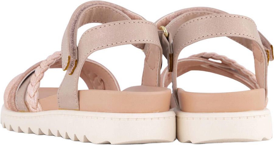 Graceland imitatieleren sandalen met profielzool en glitters roze - Foto 2