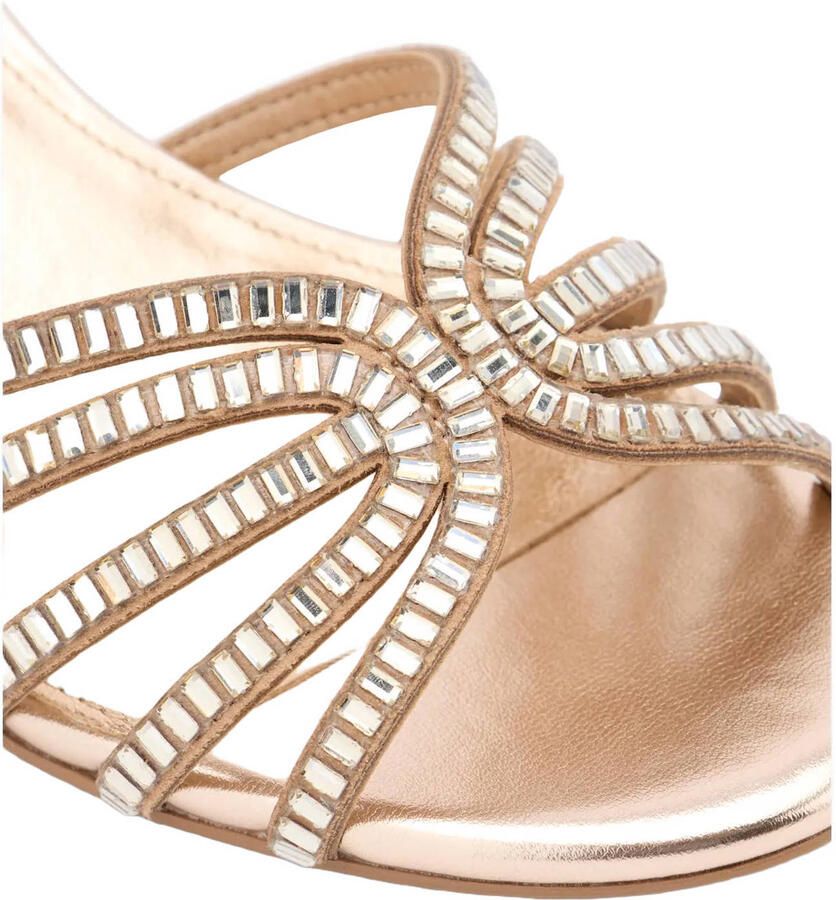 Graceland imitatieleren sandalen met sleehak goud - Foto 2