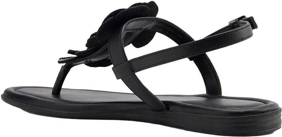 Graceland imitatieleren sandalen met strass steentjes zwart - Foto 2