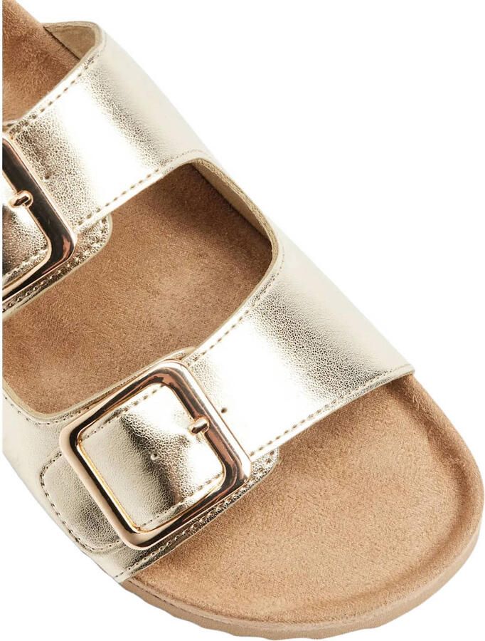 Graceland imitatieleren slippers goud - Foto 2