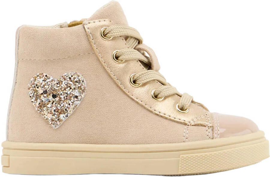 Graceland imitatieleren sneakers beige