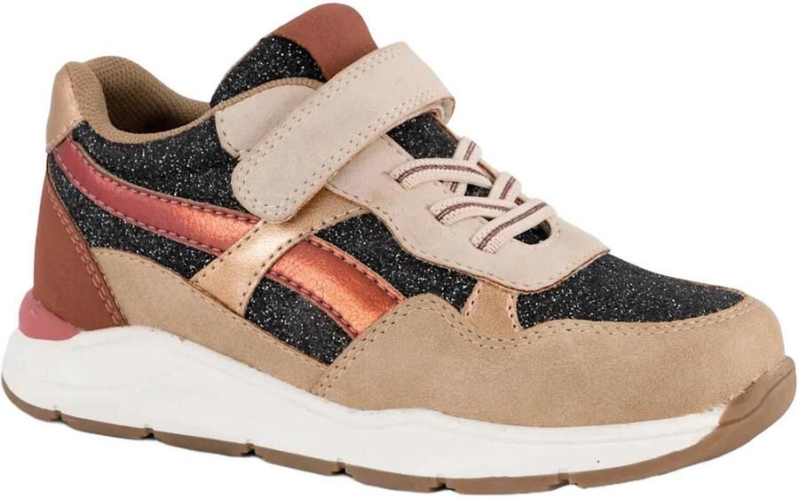 Graceland imitatieleren sneakers beige bruin - Foto 3