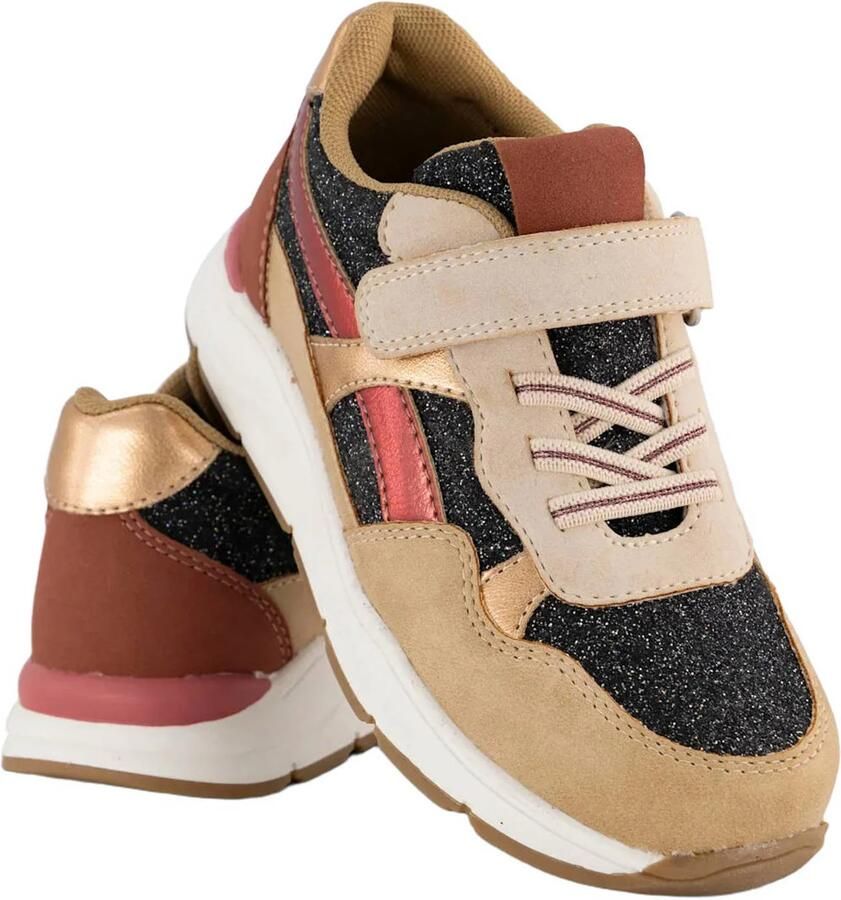 Graceland imitatieleren sneakers beige bruin - Foto 2