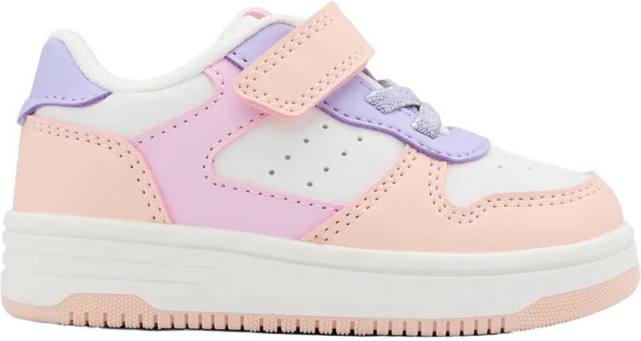 Graceland imitatieleren sneakers lila lichtroze wit