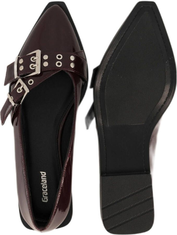 Graceland lak loafers bordeaux