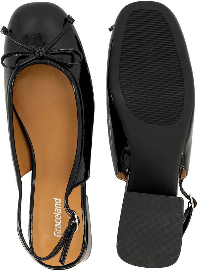 Graceland lak slingback ballerina's zwart - Foto 2