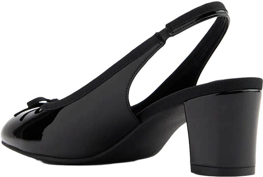 Graceland lak slingback pumps met strik zwart - Foto 3