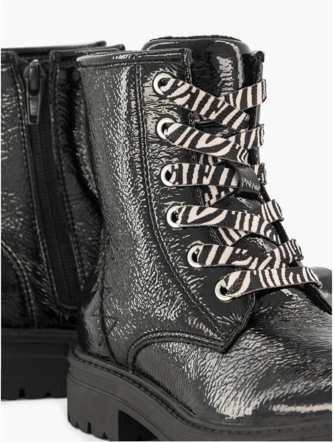 Graceland lak veterboots zwart - Foto 2