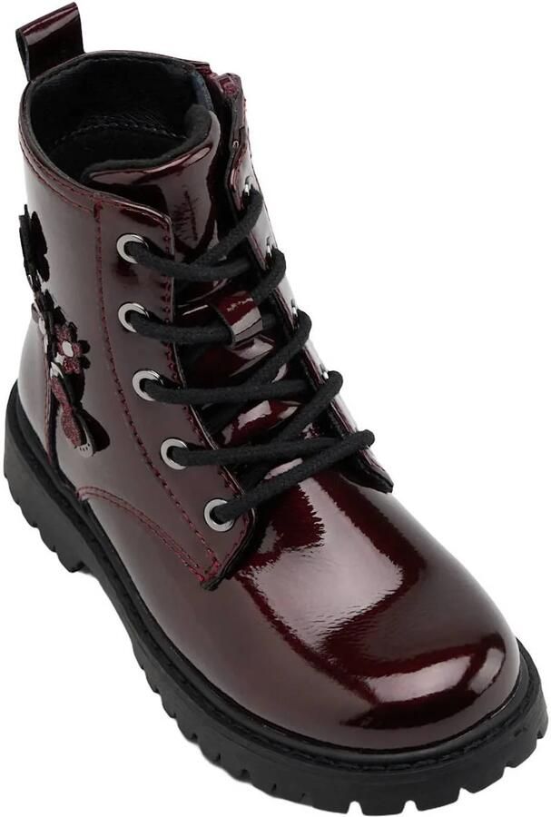 Graceland lakleren enkelboots met profielzool bordeaux - Foto 3