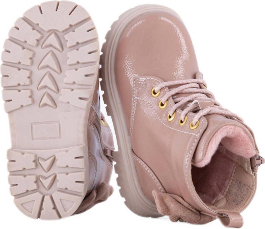 Graceland lakleren enkelboots met profielzool lichtroze - Foto 3