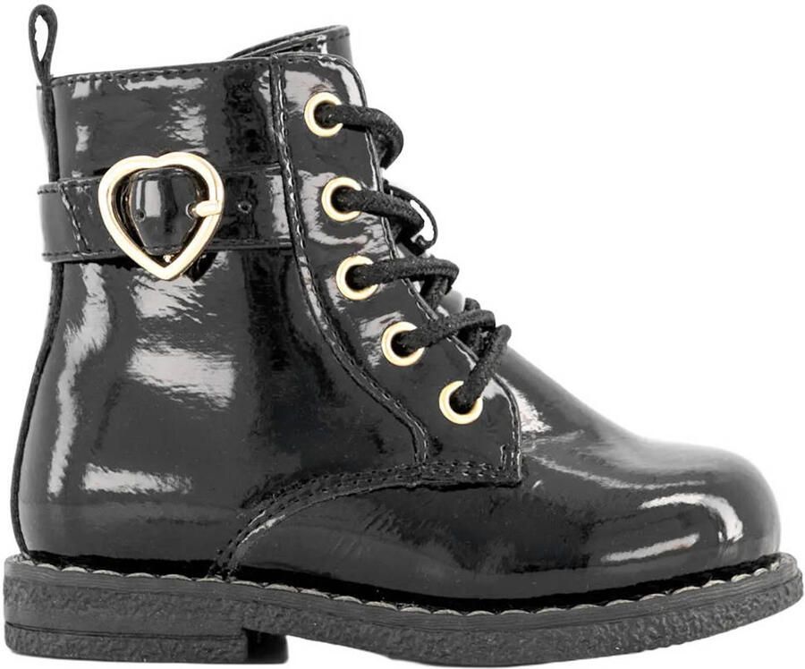 Graceland lakleren enkelboots zwart
