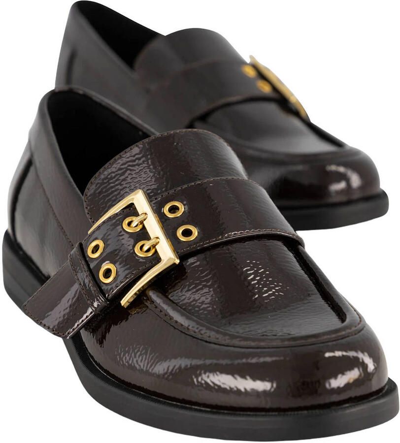 Graceland lakleren loafers bruin - Foto 2