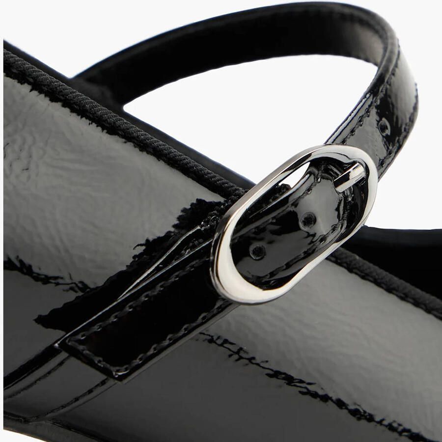 Graceland lakleren pumps met blokhak zwart - Foto 2