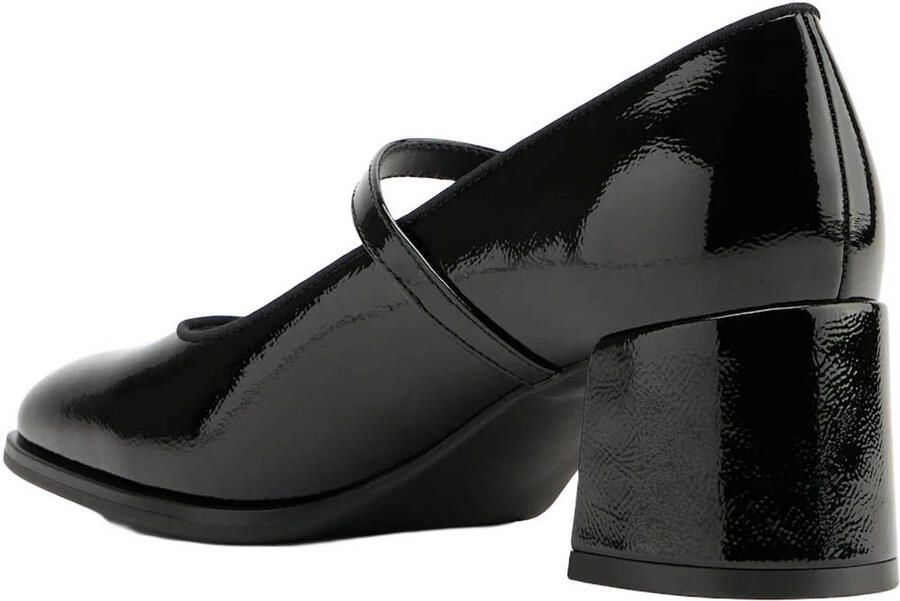 Graceland lakleren pumps met blokhak zwart - Foto 3