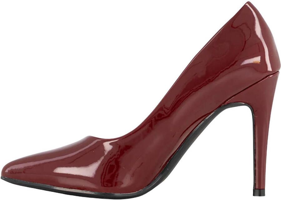 Graceland lakleren pumps met naaldhak bordeaux - Foto 3
